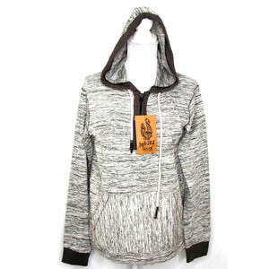 Maori Hook Mens Hoodie 1/4 Zip Pullover Sweatshirt